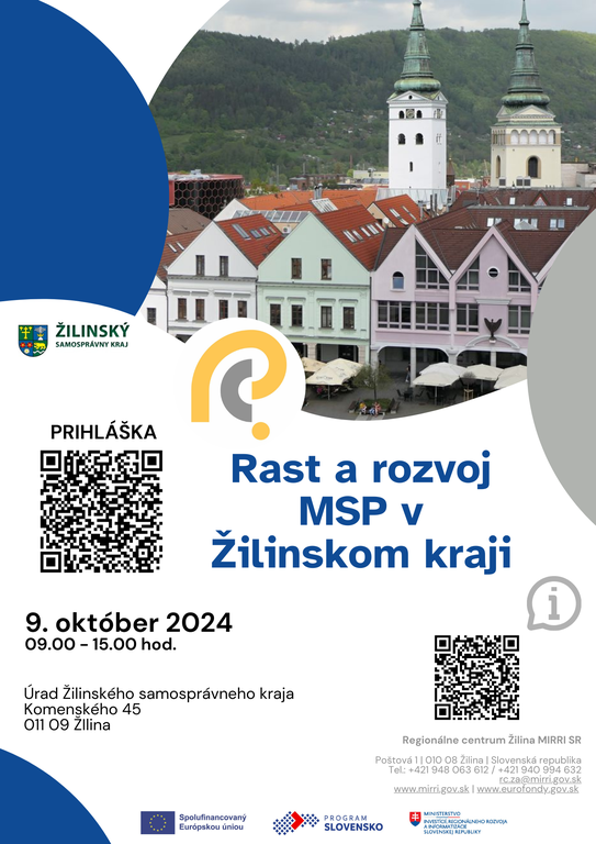 Seminář "Rast a rozvoj MSP v Žilinskom kraji"